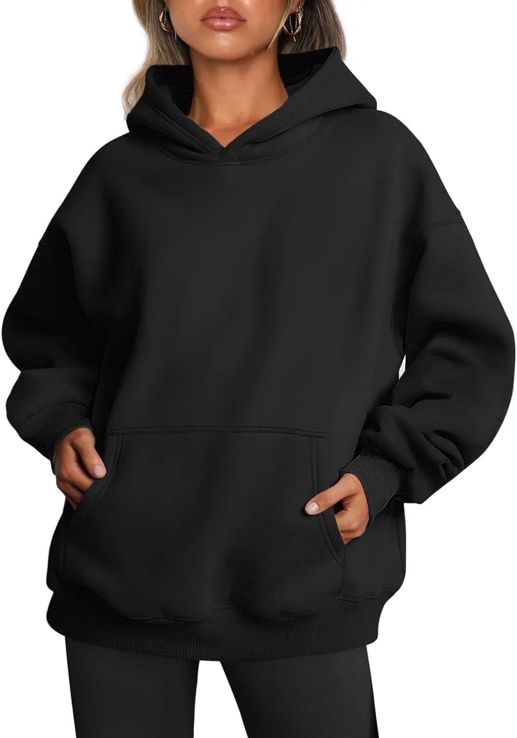 Womens Oversized Sweatshirts Hoodies Fleece Sweatshirts Long Sleeve Sweaters Pullover Fall Fashion Clothes with Pocket