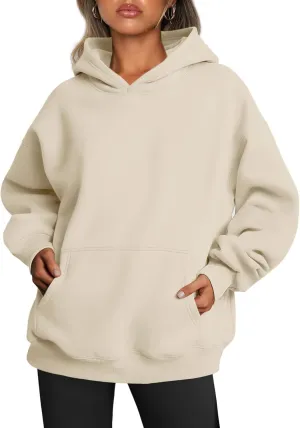 Womens Oversized Sweatshirts Hoodies Fleece Sweatshirts Long Sleeve Sweaters Pullover Fall Fashion Clothes with Pocket
