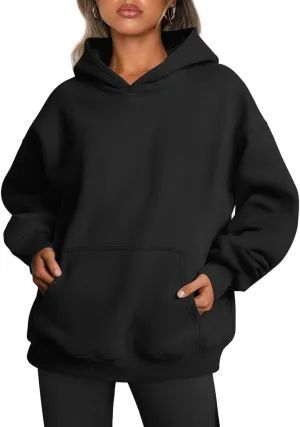 Womens Oversized Sweatshirts Hoodies Fleece Sweatshirts Long Sleeve Sweaters Pullover Fall Fashion Clothes with Pocket