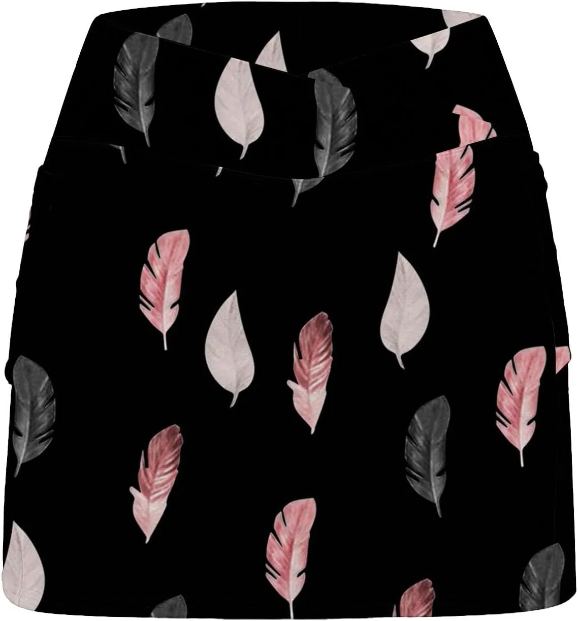 Womens Skorts with Pockets, Tummy Control High Waisted Athletic Sports Shorts Skirts Solid Tennis Yoga Gym Culottes