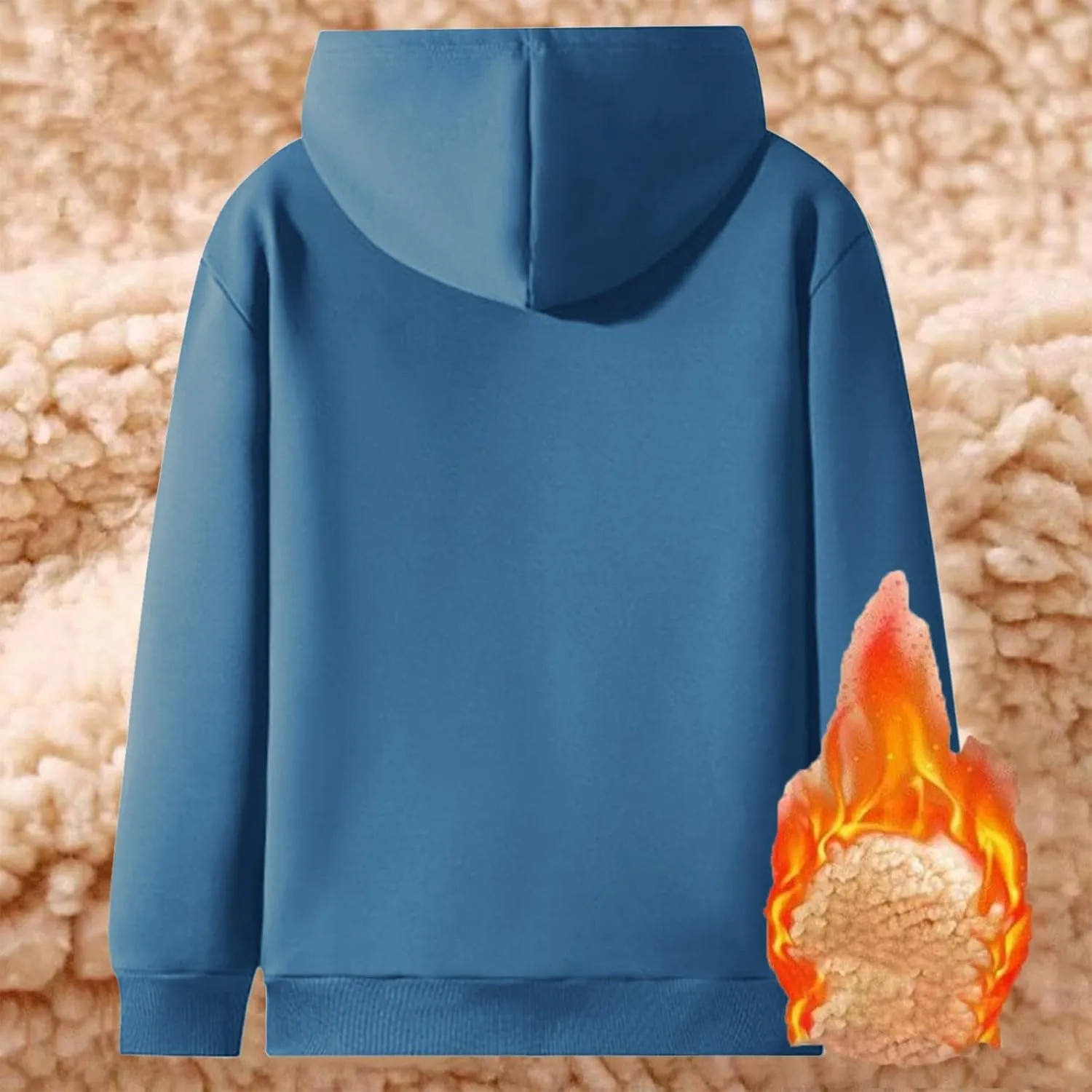 Women's Winter Warm Fleece Jackets Thick Sherpa Lined Zip up Hoodies Heavyweight Sweatshirt Coat