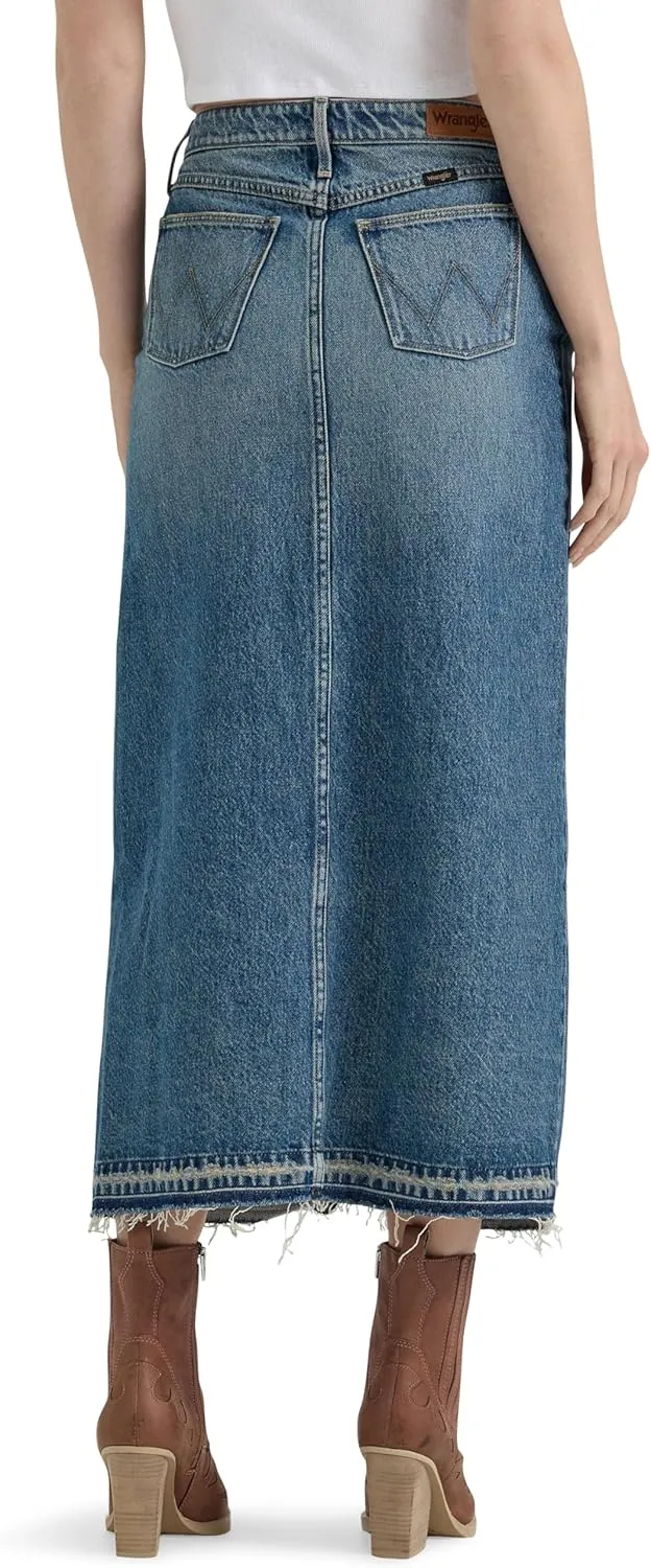 Wrangler Women's Denim Maxi Skirt